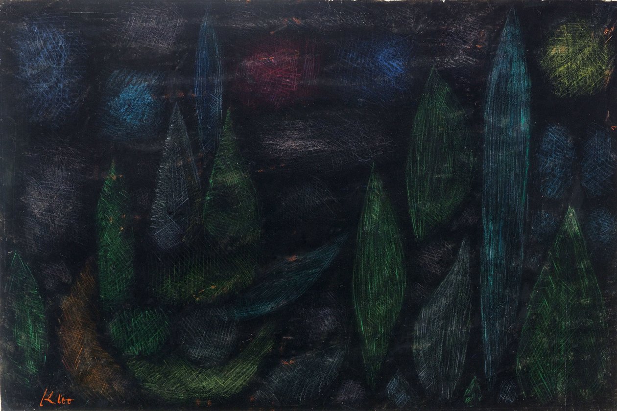 Nattelandskab, 1937. af Paul Klee