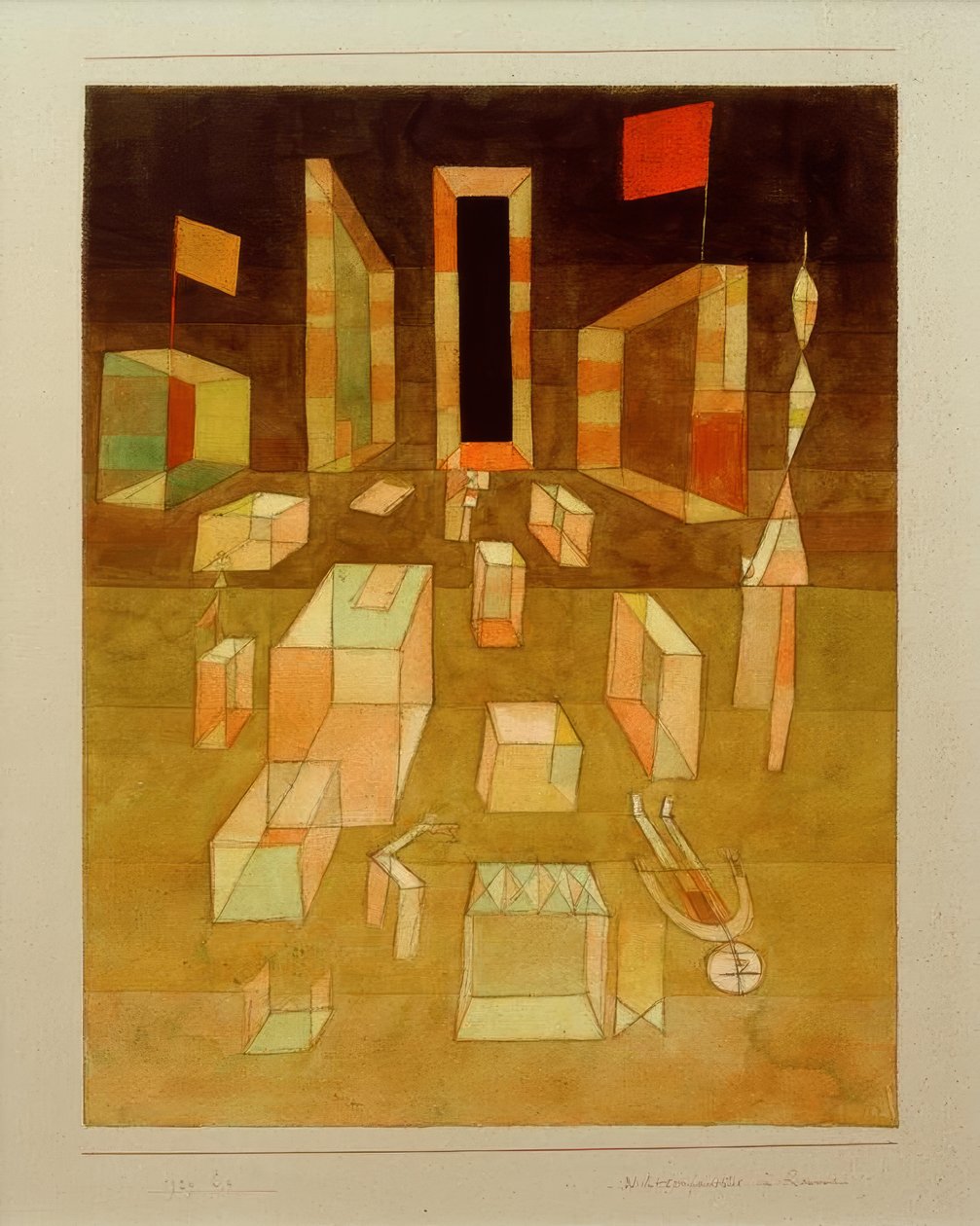 Usammensat i rummet af Paul Klee