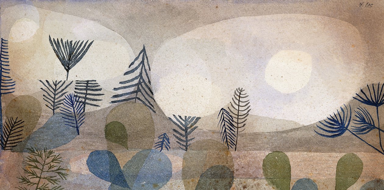 Oceanisk Landskab; Oceanisk Landschaft af Paul Klee