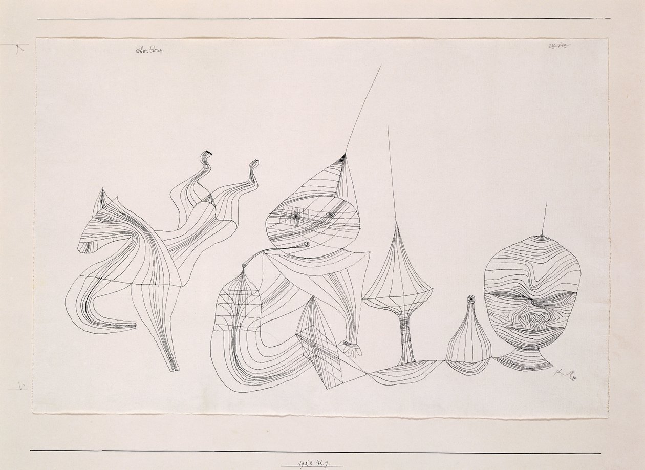 Overtone; Obertone af Paul Klee