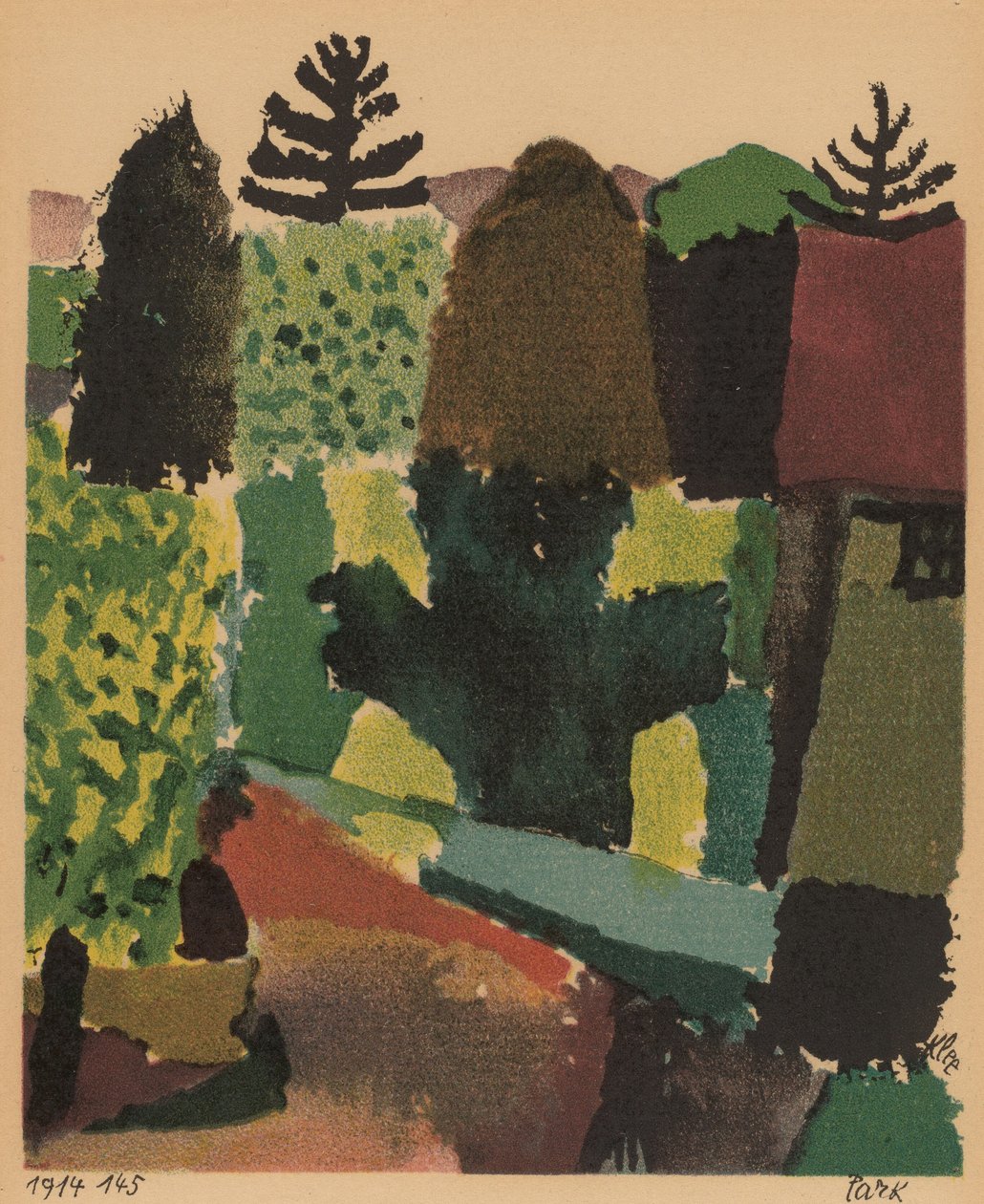 Park, 1920. af Paul Klee