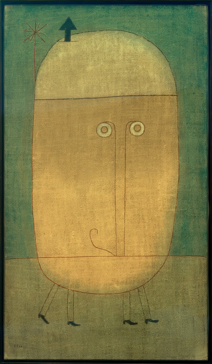 Paul Klee, Frygtens maske / maleri, 1932 af Paul Klee