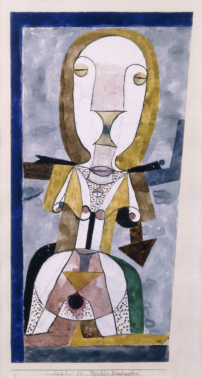 Populært vægmaleri; Populære Wandmalerei af Paul Klee