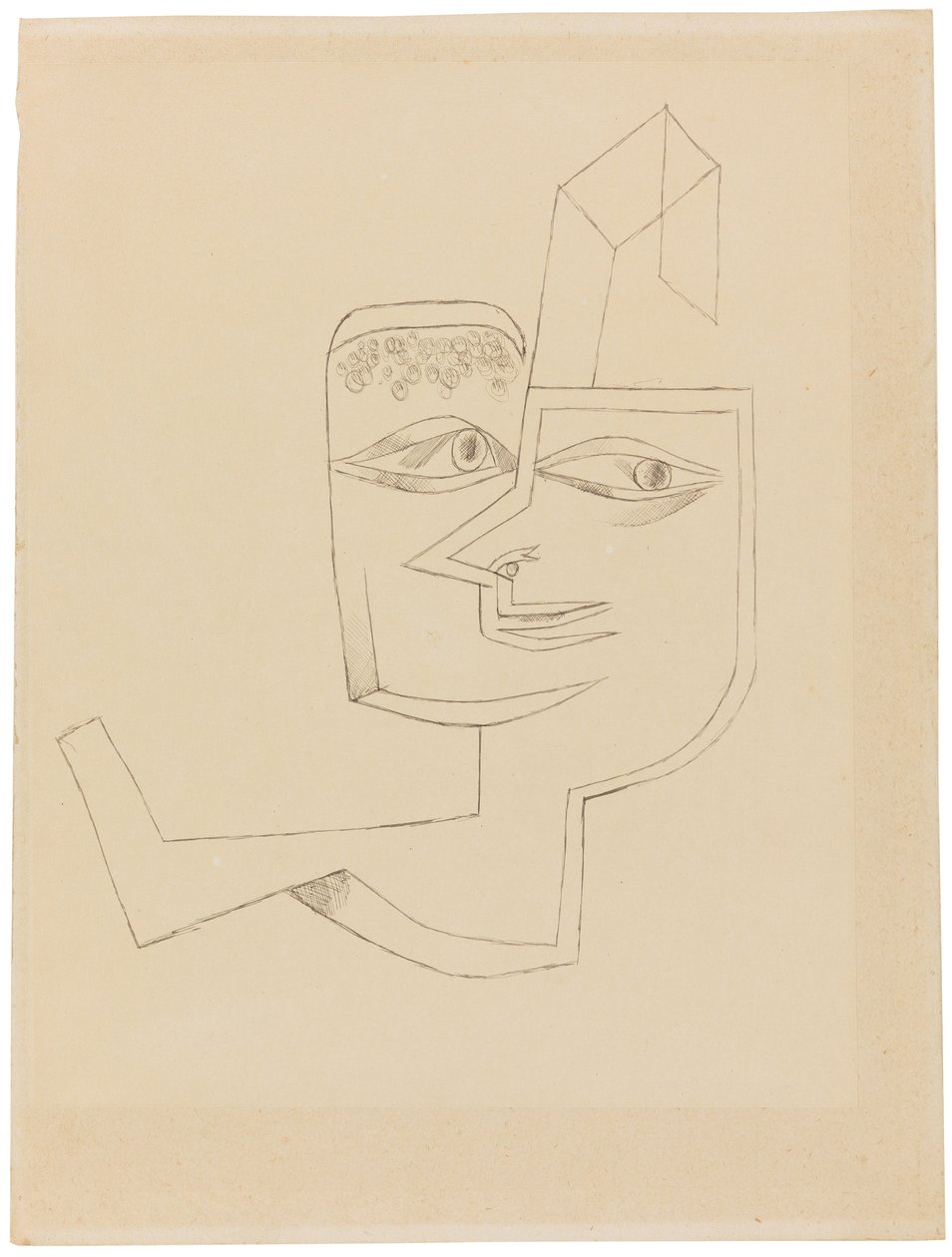 Portræt af en sej kvinde, 1919. af Paul Klee