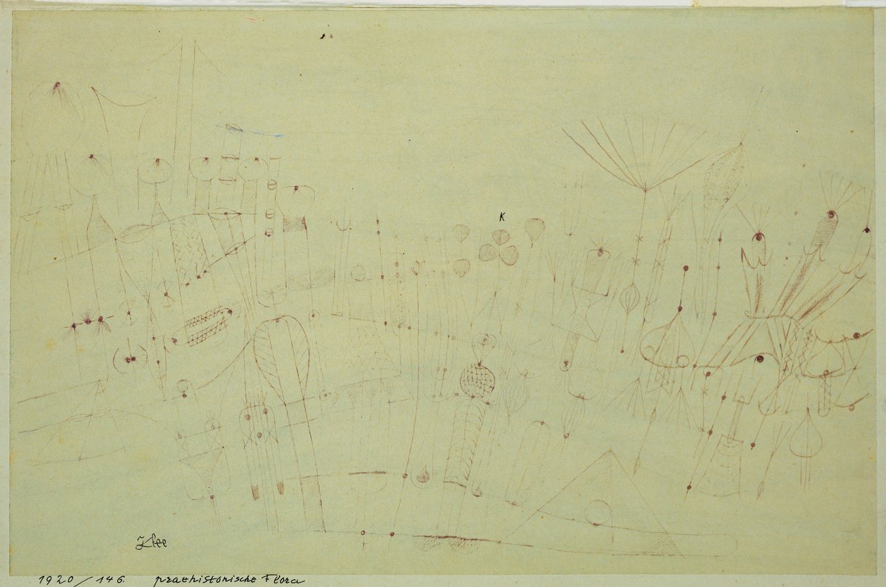 Forhistorisk vegetation af Paul Klee