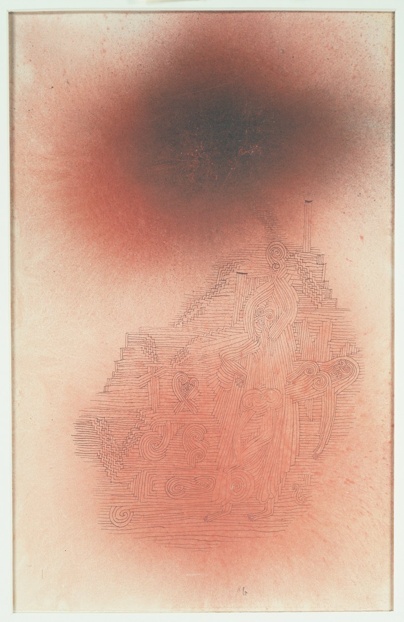 Optakt til Golgata af Paul Klee