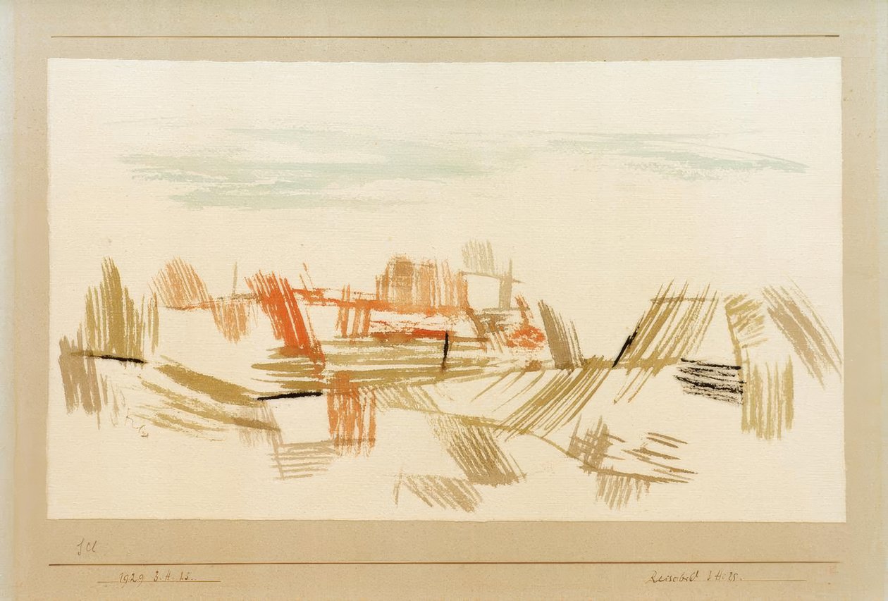 Rejsebillede 3. H. 25 af Paul Klee