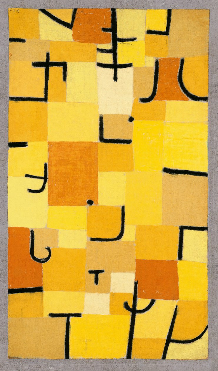 Tegn i gult, 1937. af Paul Klee