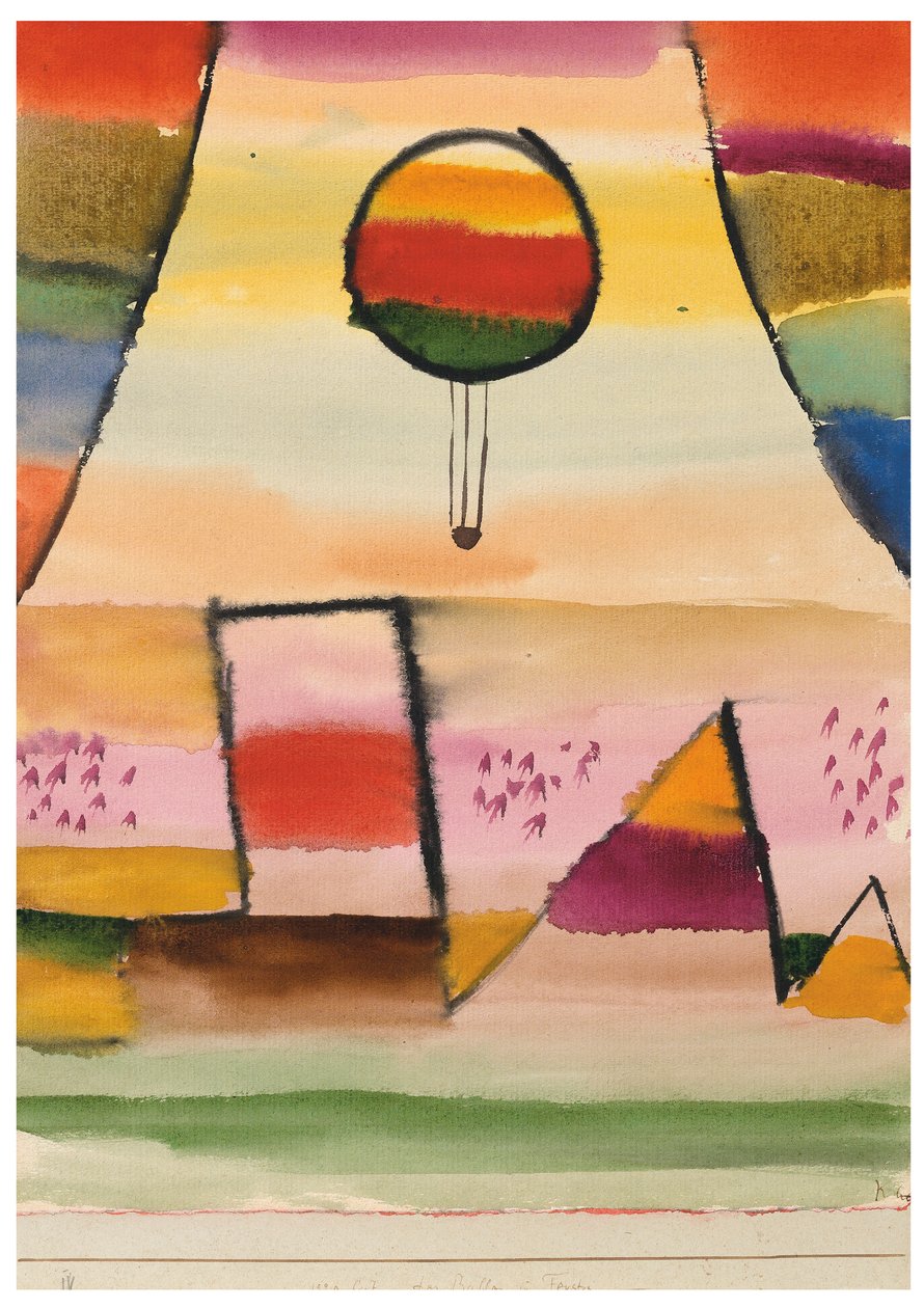 Ballonen i vinduet, 1929. af Paul Klee