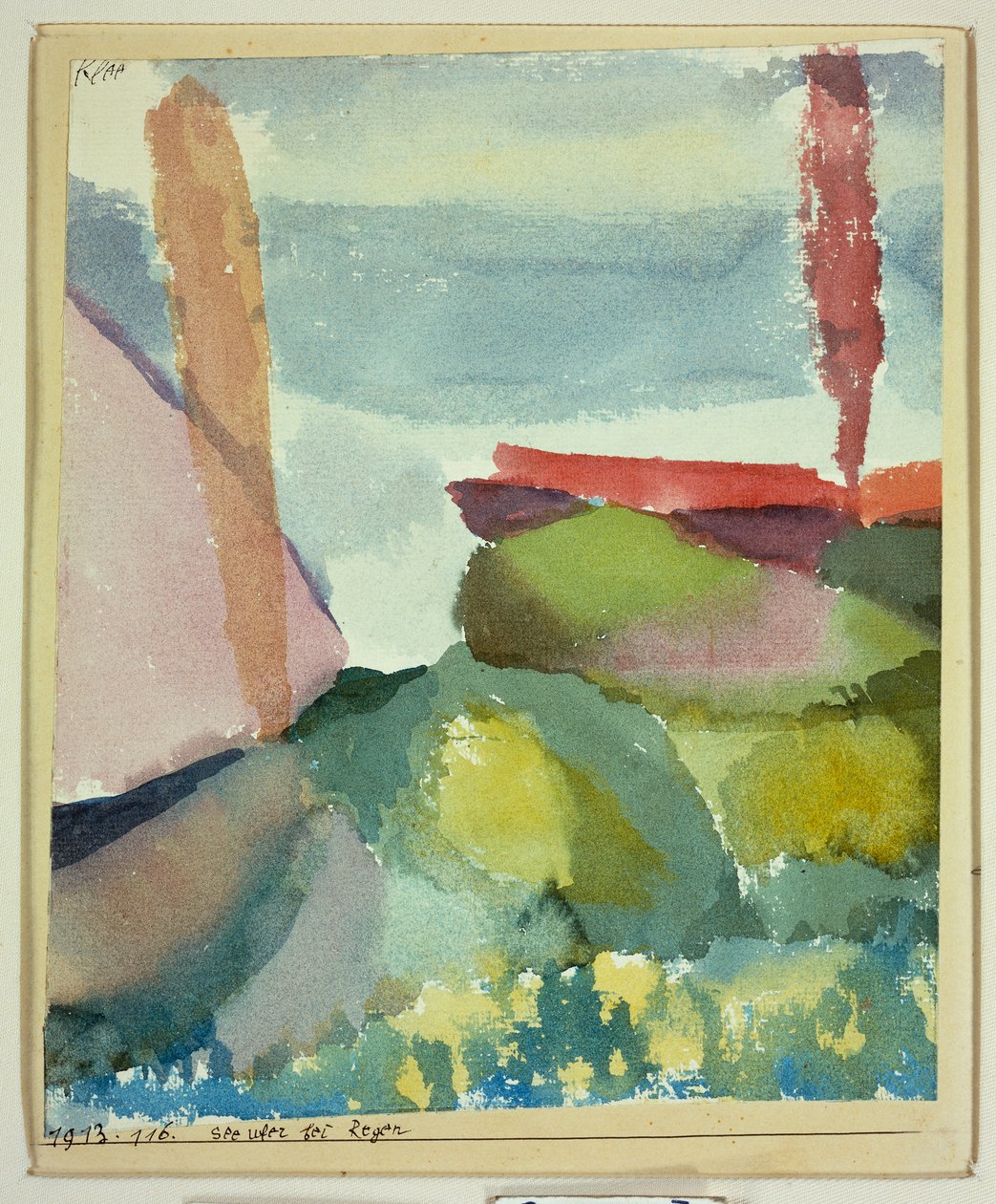 Havet i regnen af Paul Klee