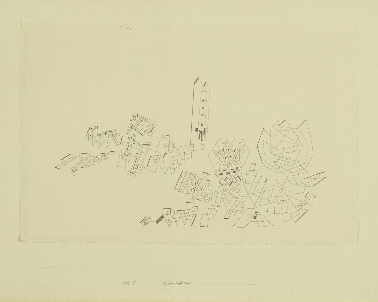 Tårnet modstår angreb af Paul Klee