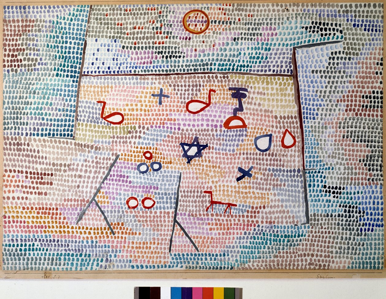 Legetøjet (Akvarel af Paul Klee
