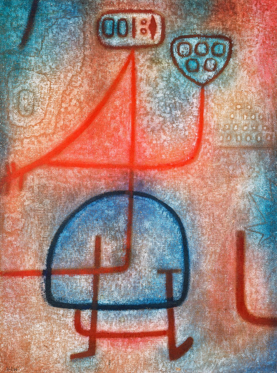 Den smukke gartner (olie på lærred) af Paul Klee