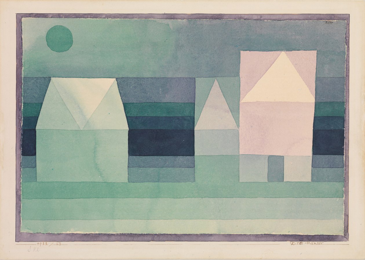 Tre Huse af Paul Klee