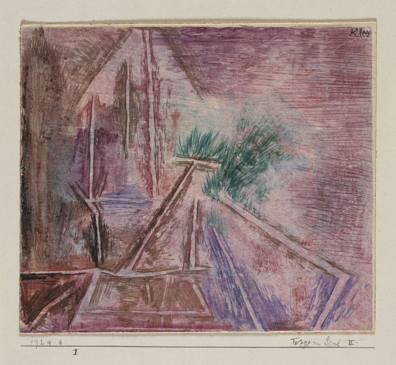 Stier i sandet II af Paul Klee