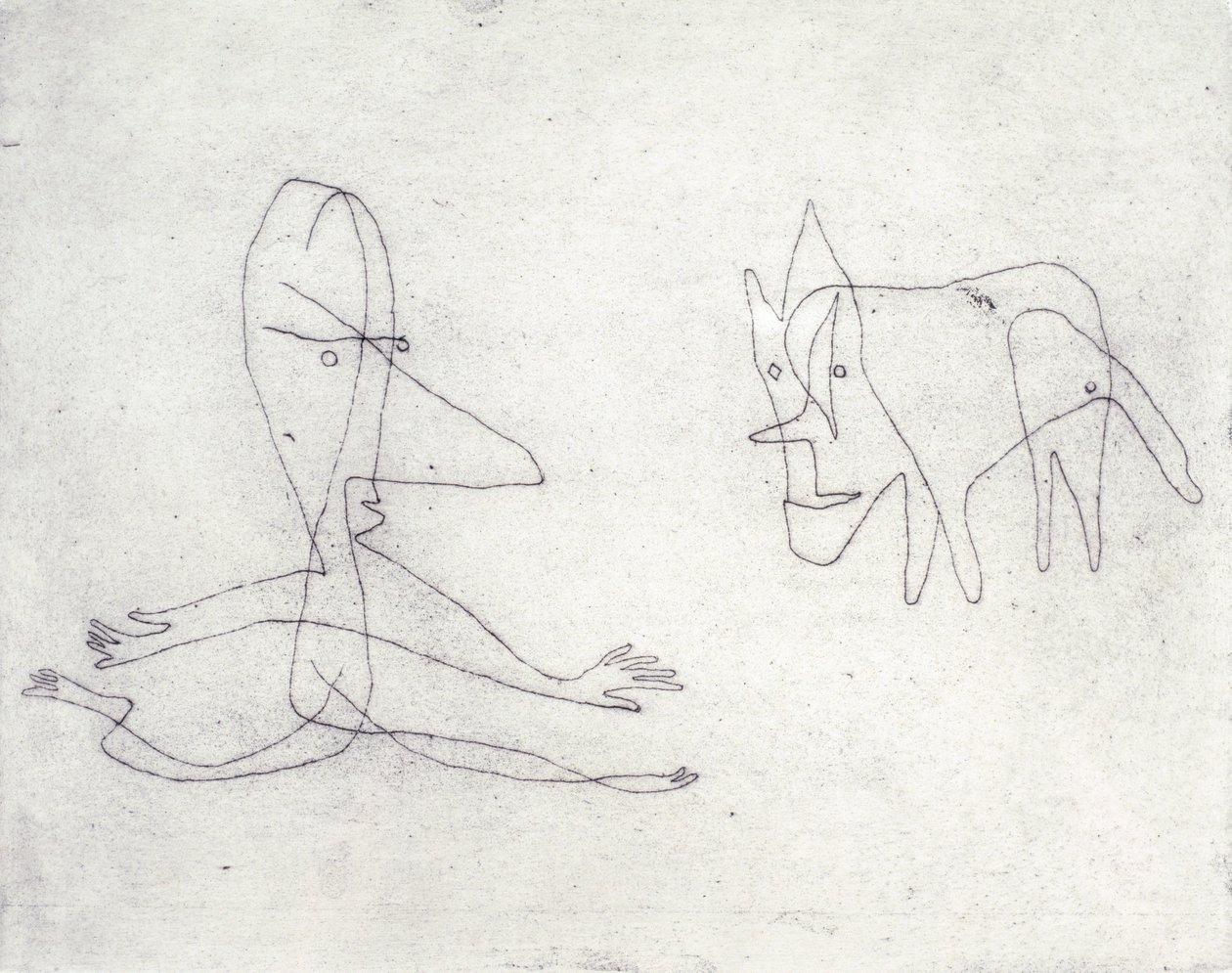Hvorfor løber han? af Paul Klee