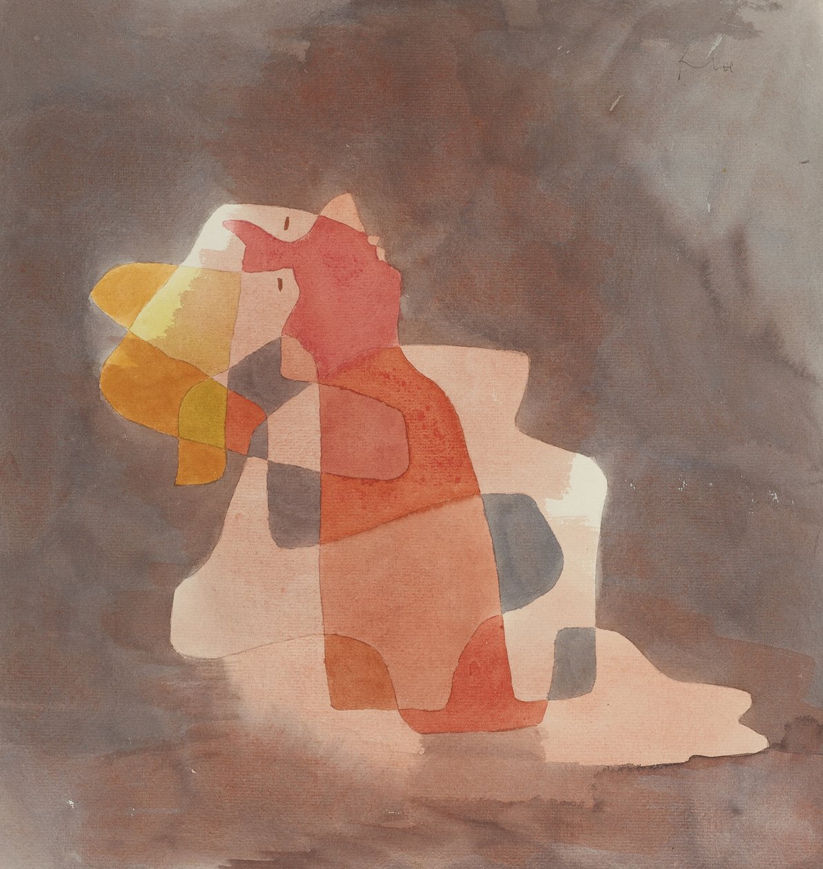 Kvinde læner sig tilbage, 1929 af Paul Klee