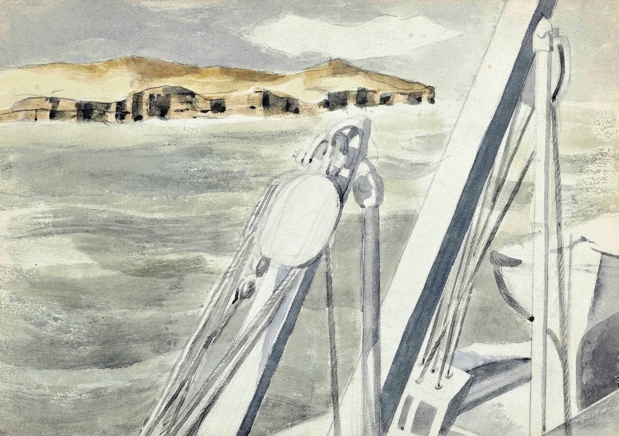 Kysten nær Gibraltar af Paul Nash