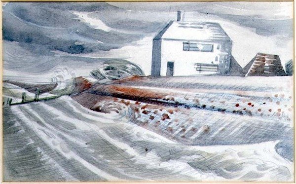 House by the Sea, Dymchurch, Kent af Paul Nash