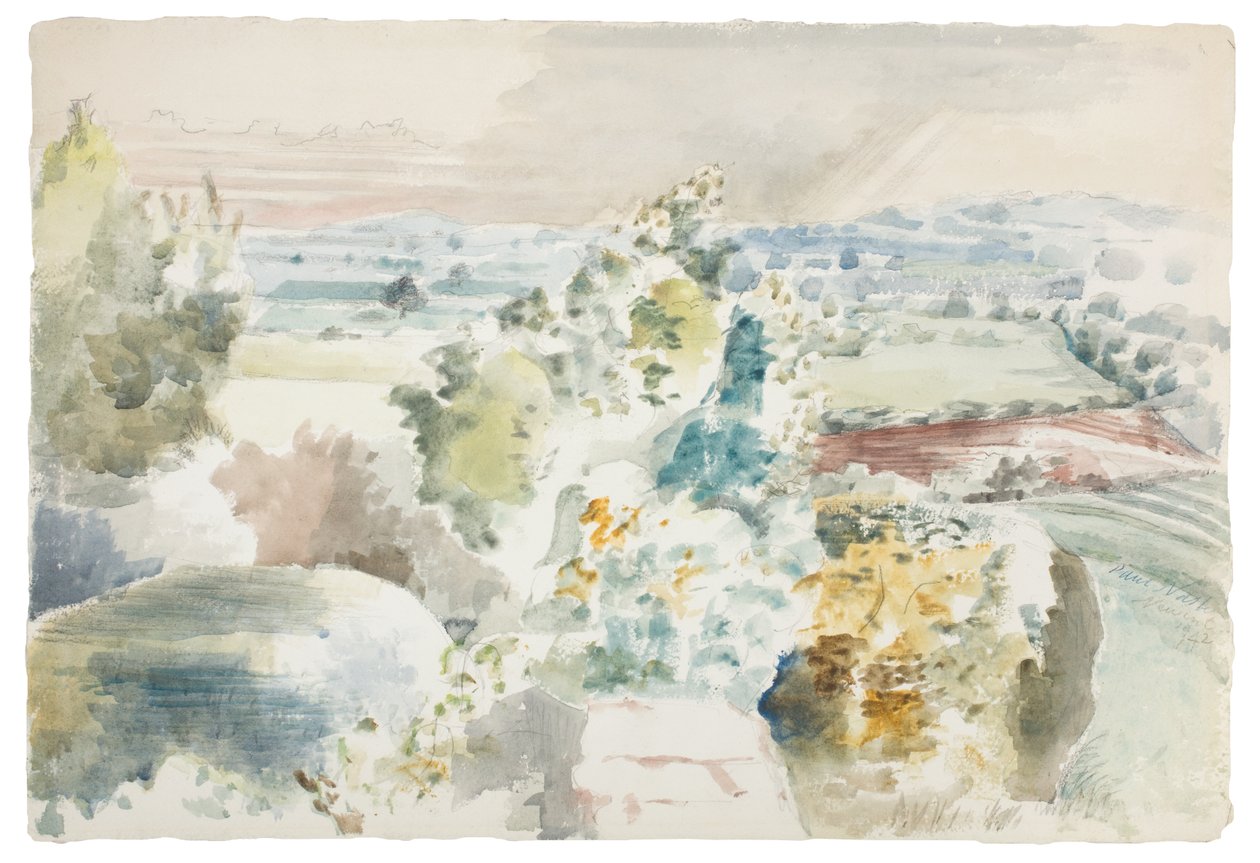 Landskab mod Bredon af Paul Nash
