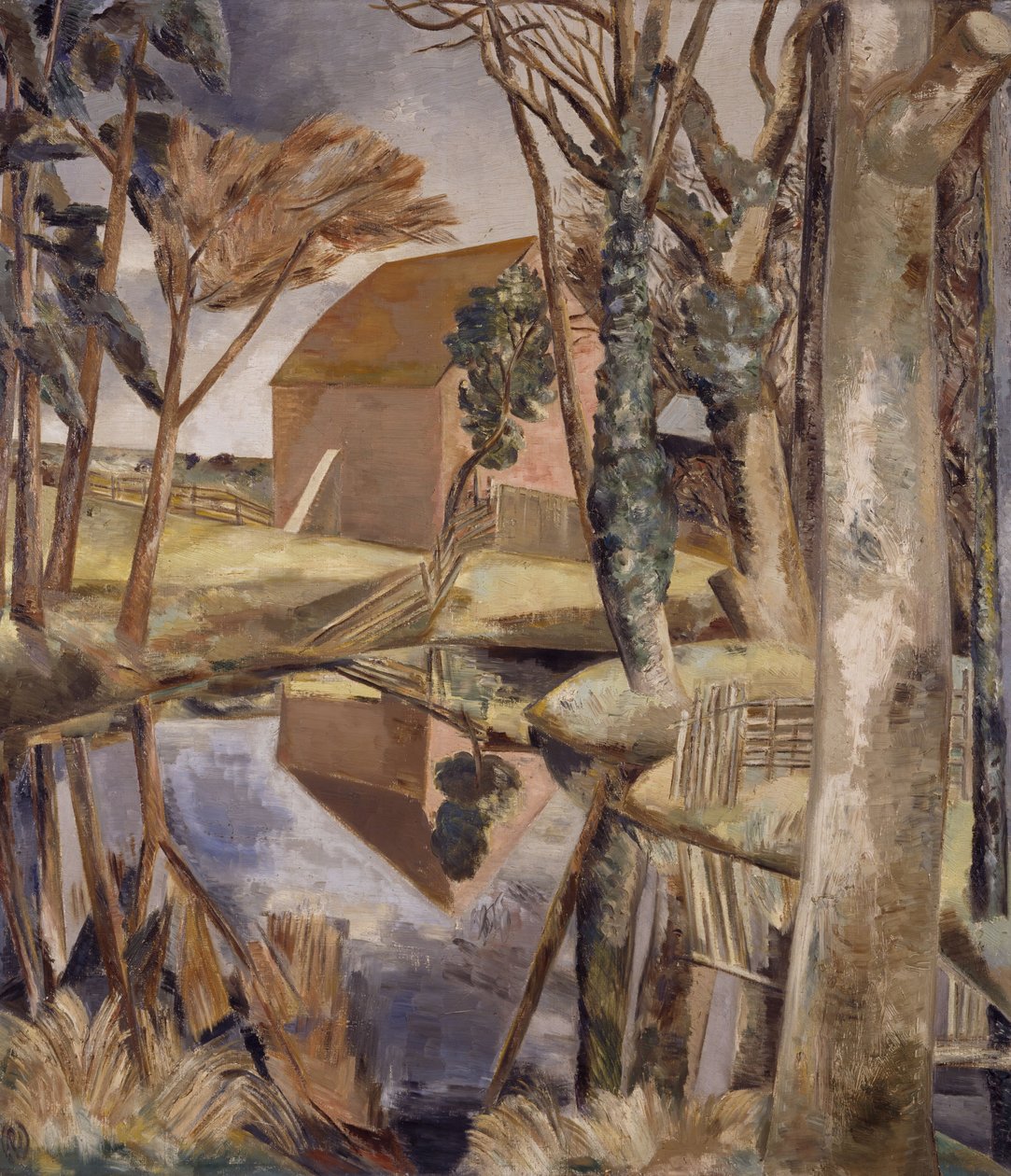 Oxenbridge Pond, 1927-28. af Paul Nash