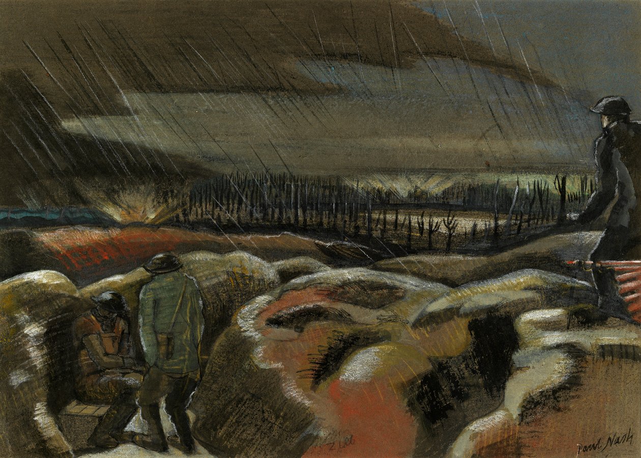 Shellburst, Zillebeke af Paul Nash