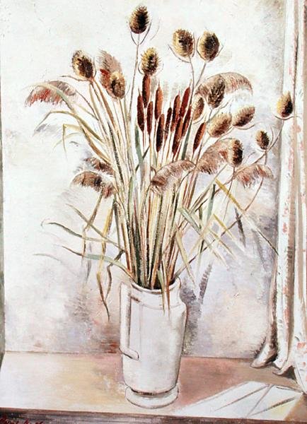 Bullrushes af Paul Nash