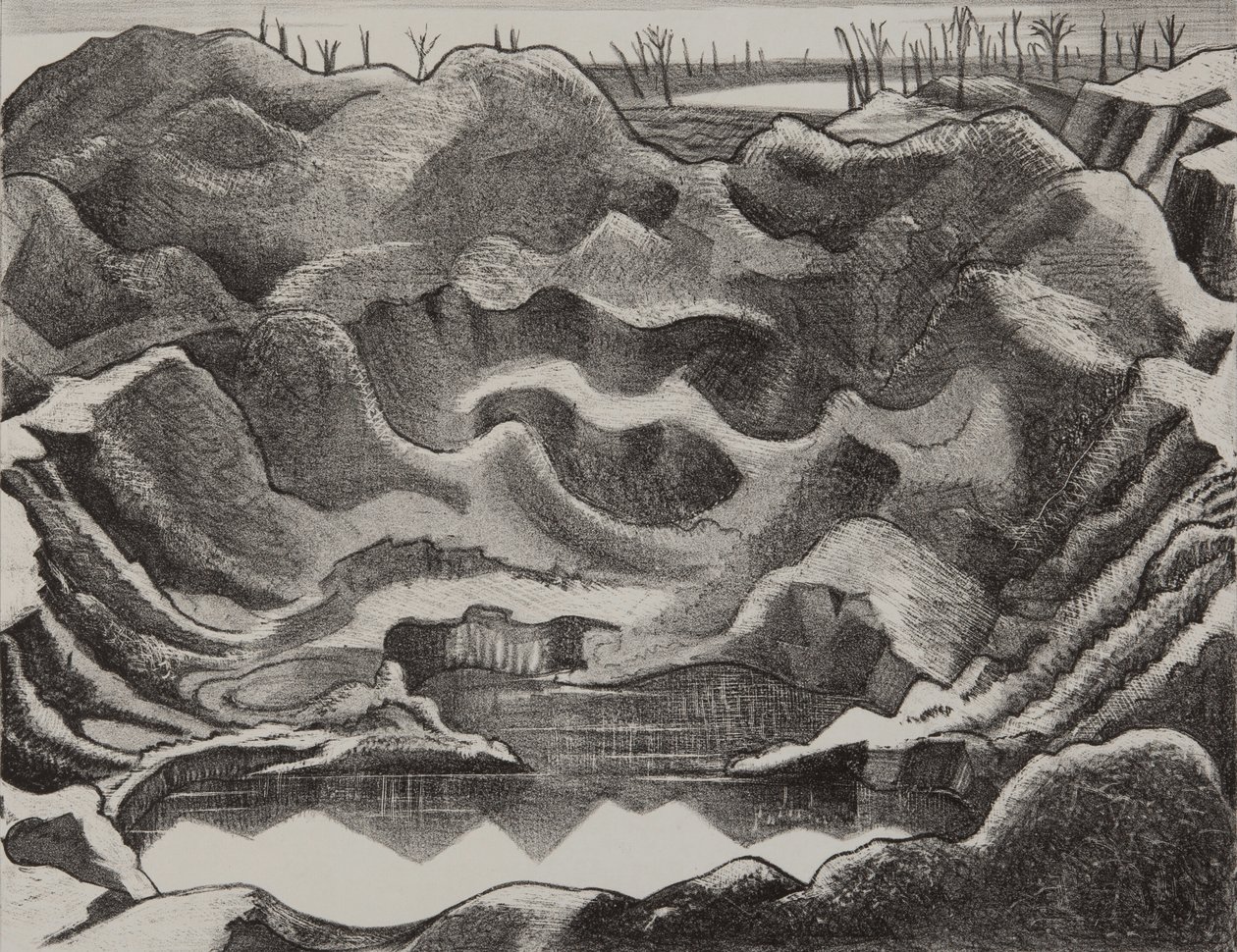 Minekrateret, Hill 60, Ypres Salient af Paul Nash