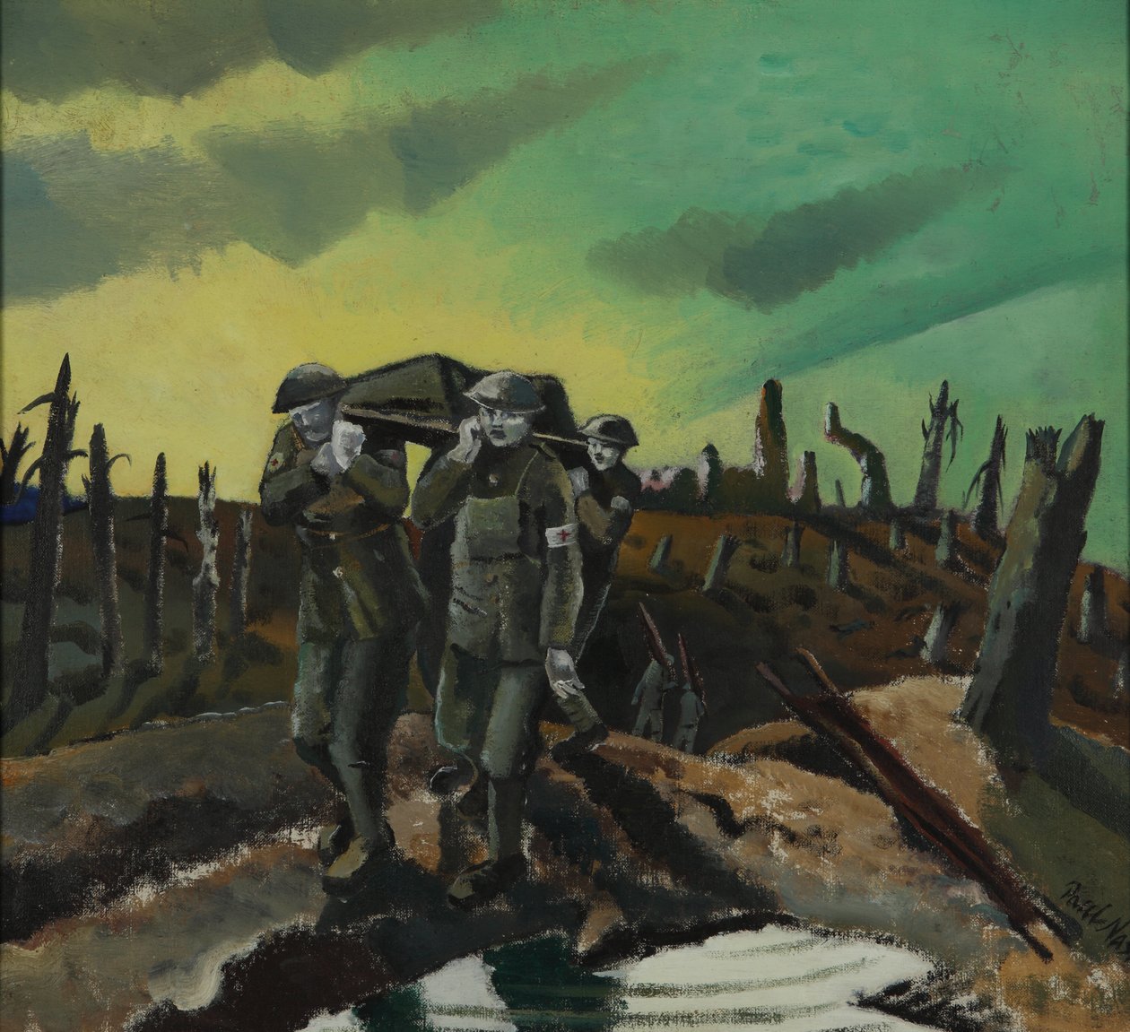Såret, Passchendaele af Paul Nash