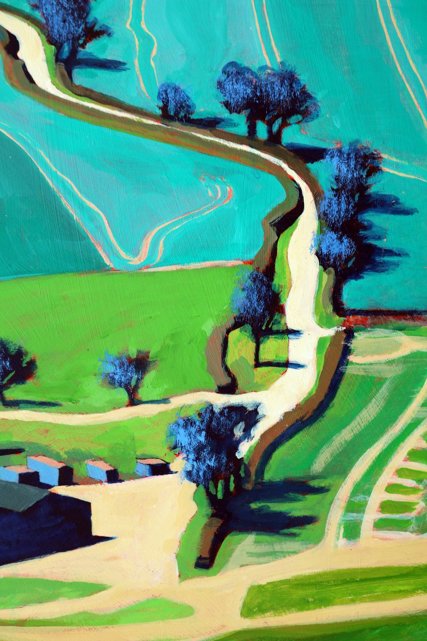 Country Lane sommer af Paul Powis