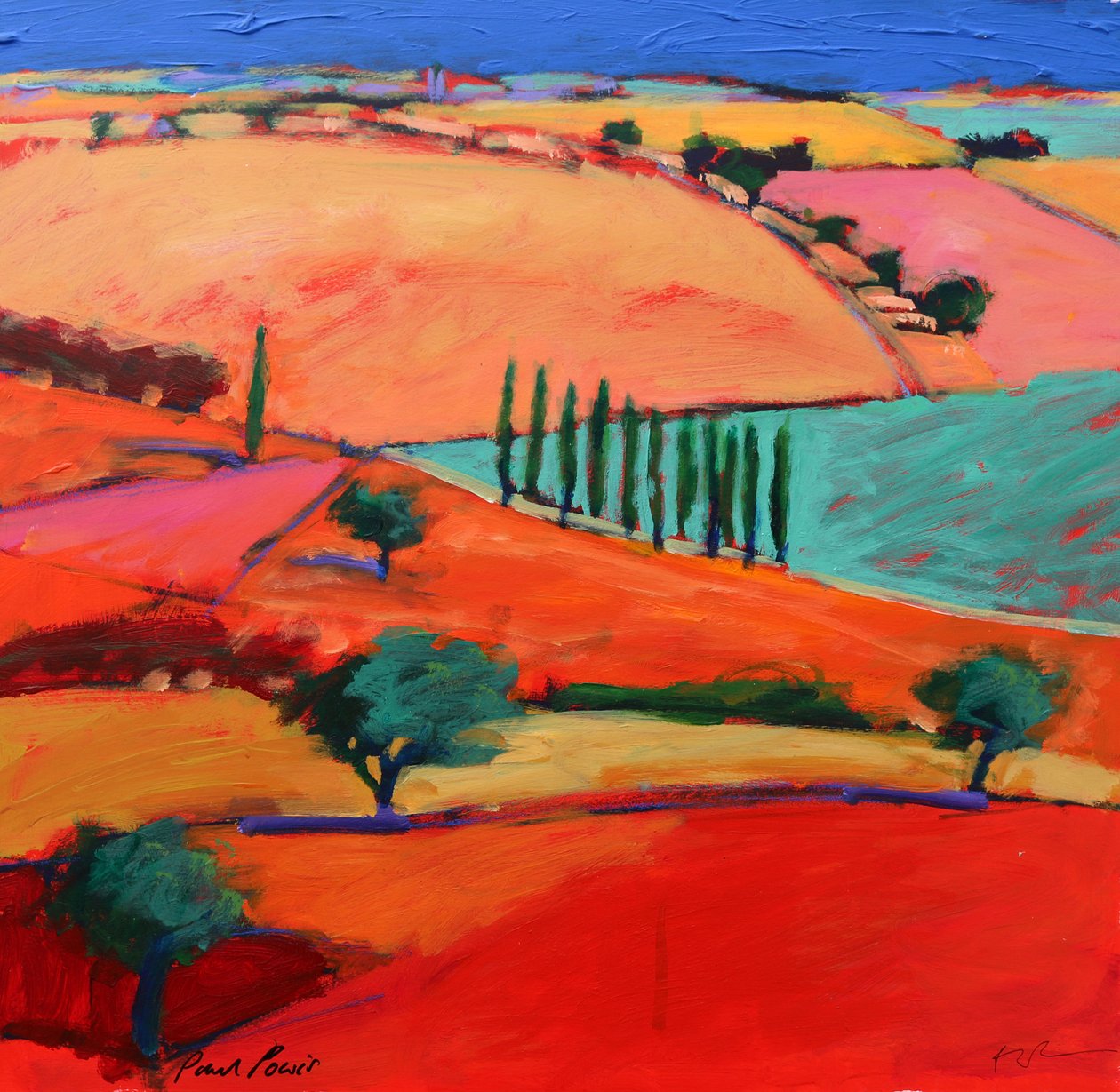 Italien I (akryl om bord) af Paul Powis