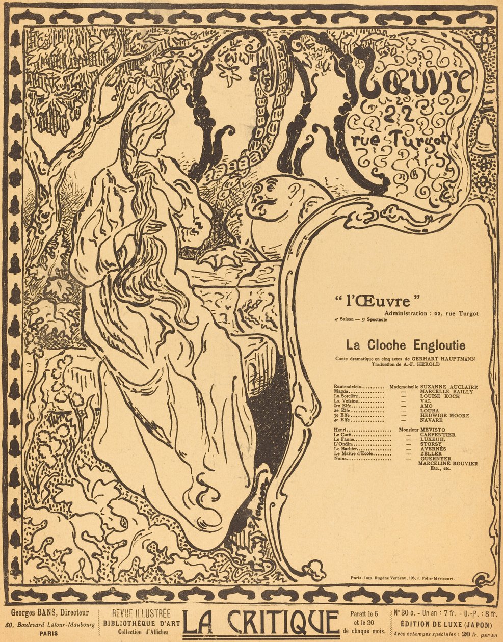 Den sunkne klokke af Paul Elie Ranson