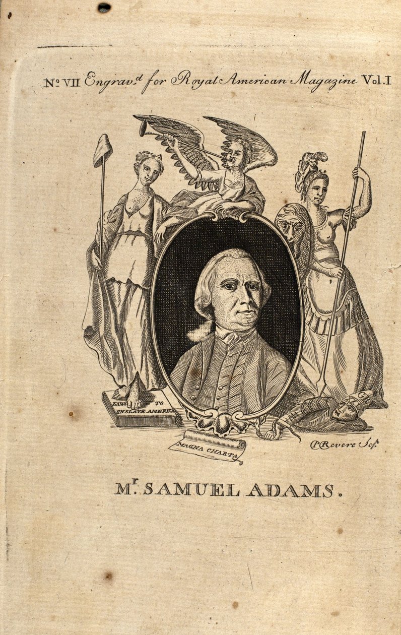 Samuel Adams, 1774 af Paul Revere