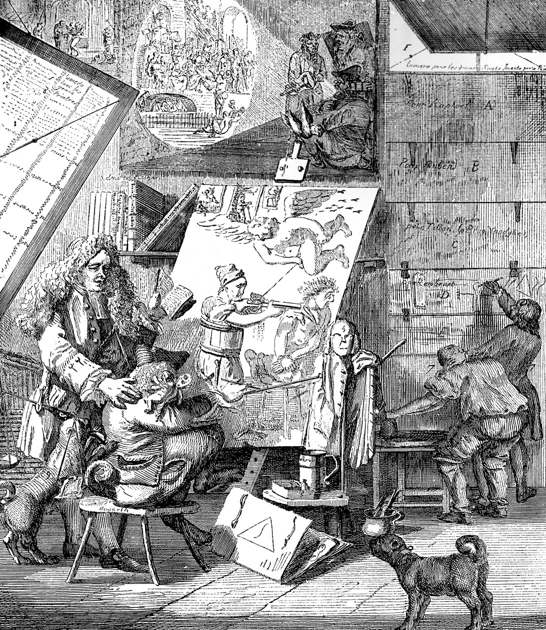 Burlesk på burlesk, 1753. af Paul Sandby