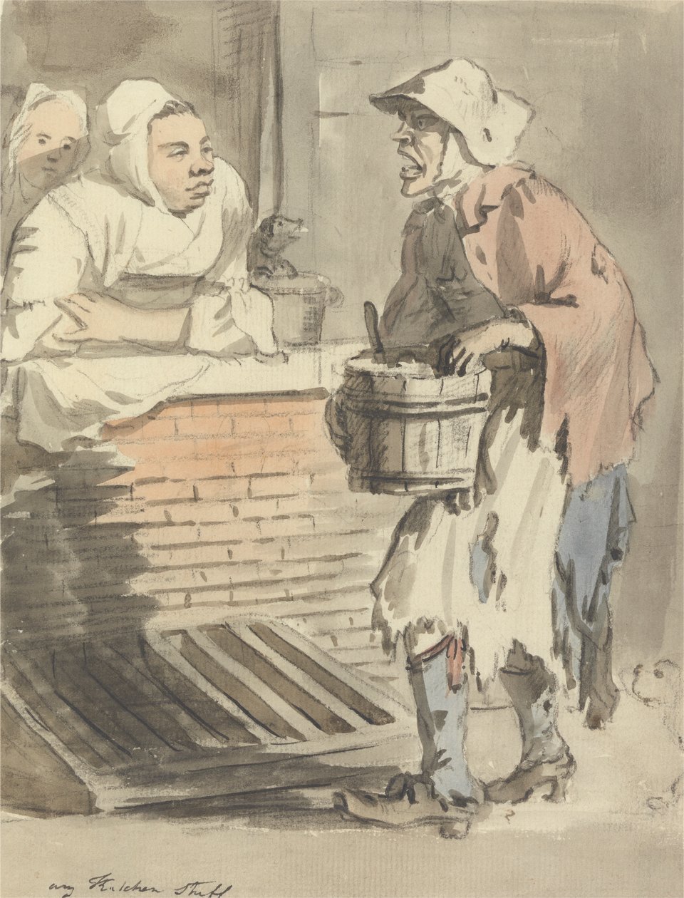 London Cries: "Any Kitchen Stuff" af Paul Sandby