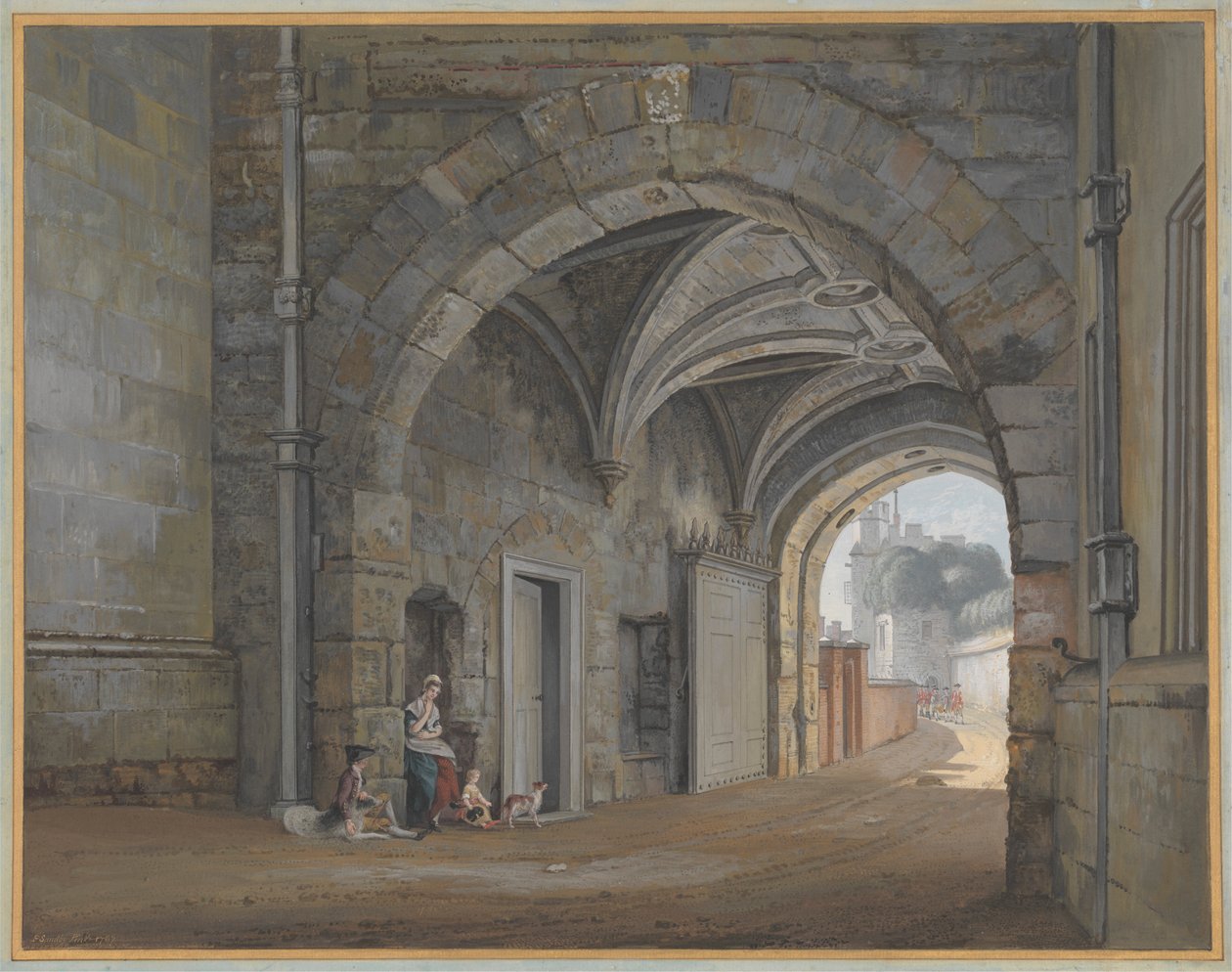 Dronning Elizabeth Gate af Paul Sandby