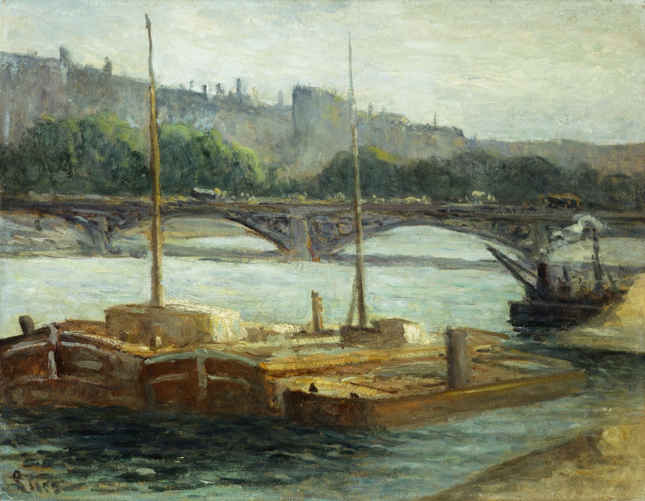 Både ved Groix; Både i Groix, af Paul Signac