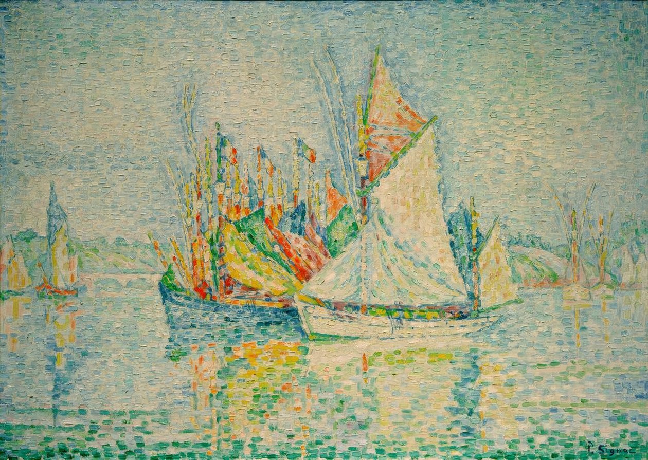 Concarneau, (Havnen) af Paul Signac