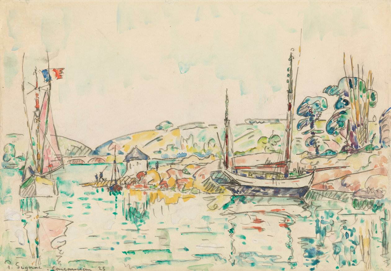 Concarneau af Paul Signac