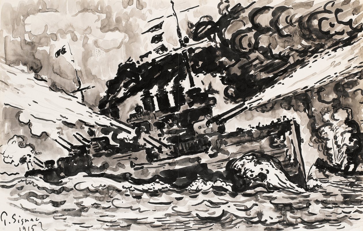 slagskibsjæger af Paul Signac