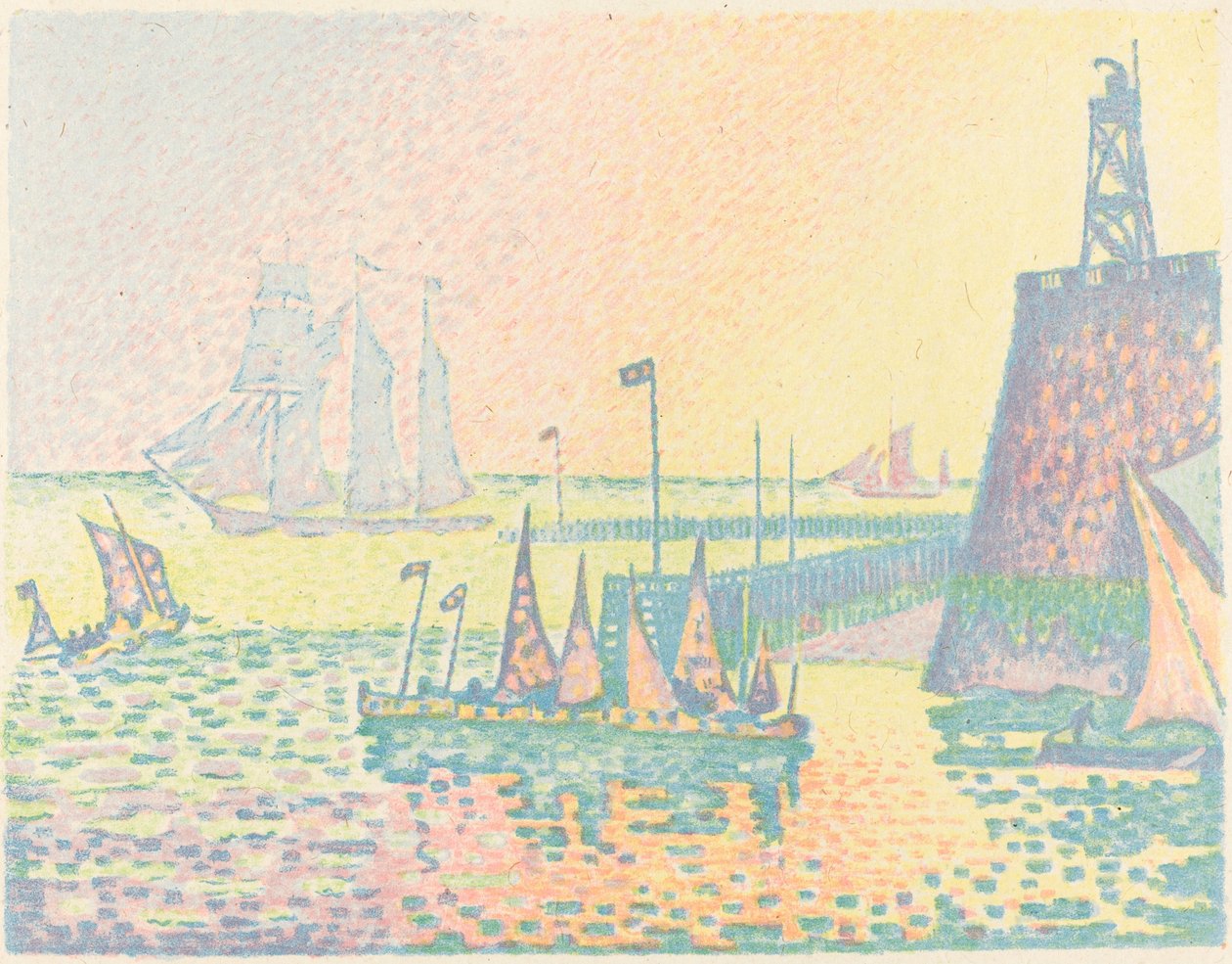 Aften af Paul Signac