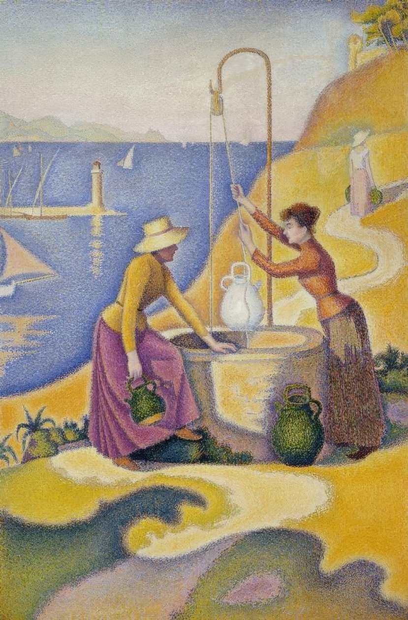 Kvinder ved brønden (Opus 238) af Paul Signac