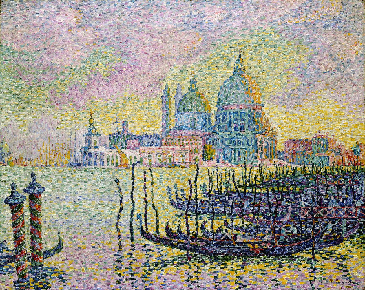 Canal Grande i Venedig, 1905. af Paul Signac