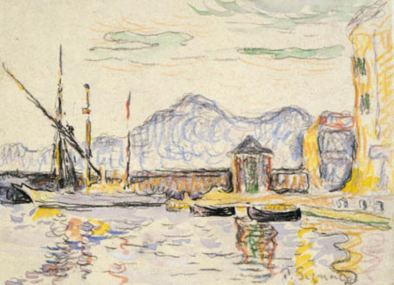 Havnen i Antibes af Paul Signac