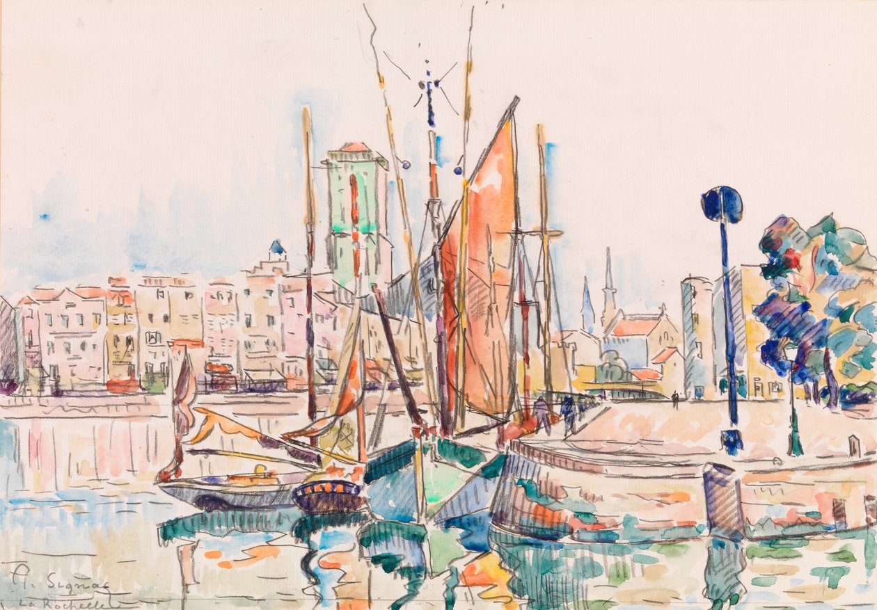 La Rochelle af Paul Signac
