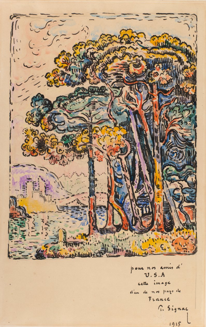 Landskab, 1915. af Paul Signac