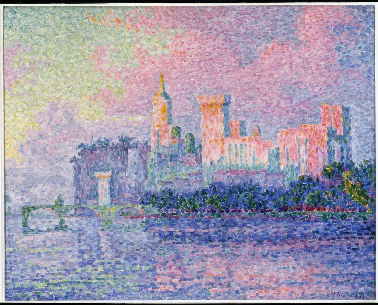 Pavens slot, Avignon af Paul Signac