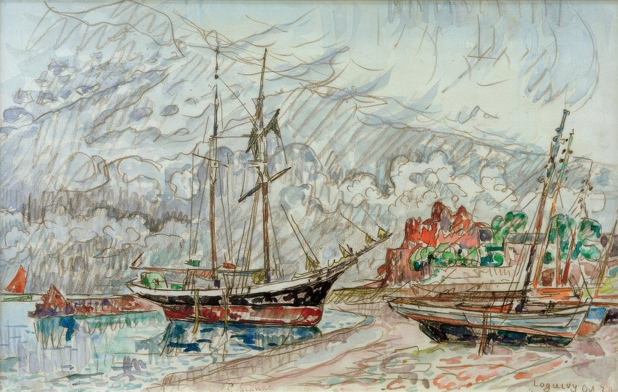 P. Signac / Marine a Loquivy af Paul Signac