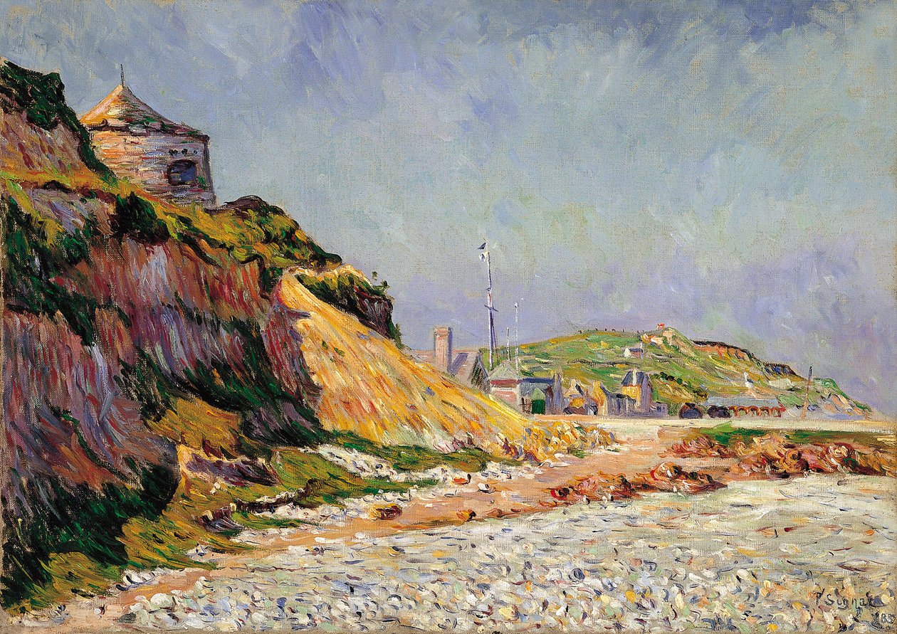 Port-en-Bessin, stranden af Paul Signac