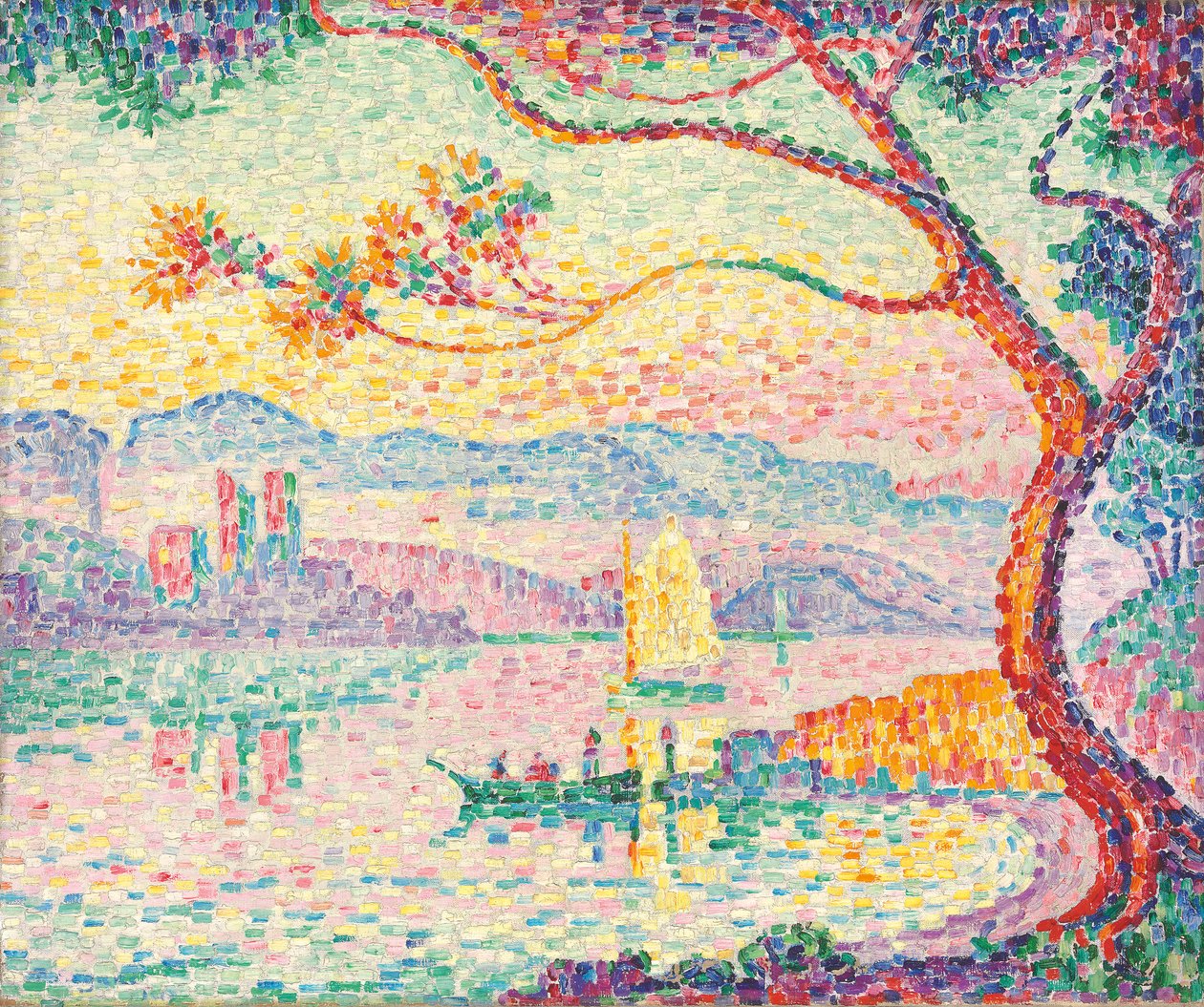 Port d"Antibes, 1917 af Paul Signac